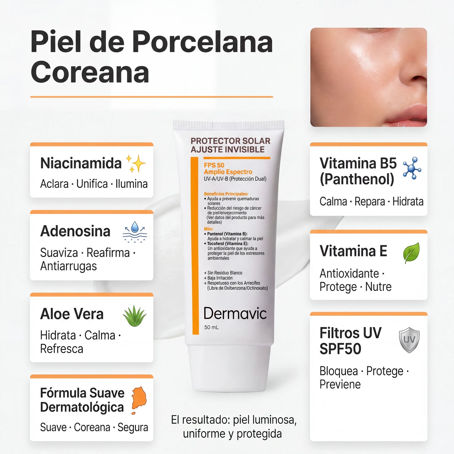 Dermavic Invisible Fit SPF50+