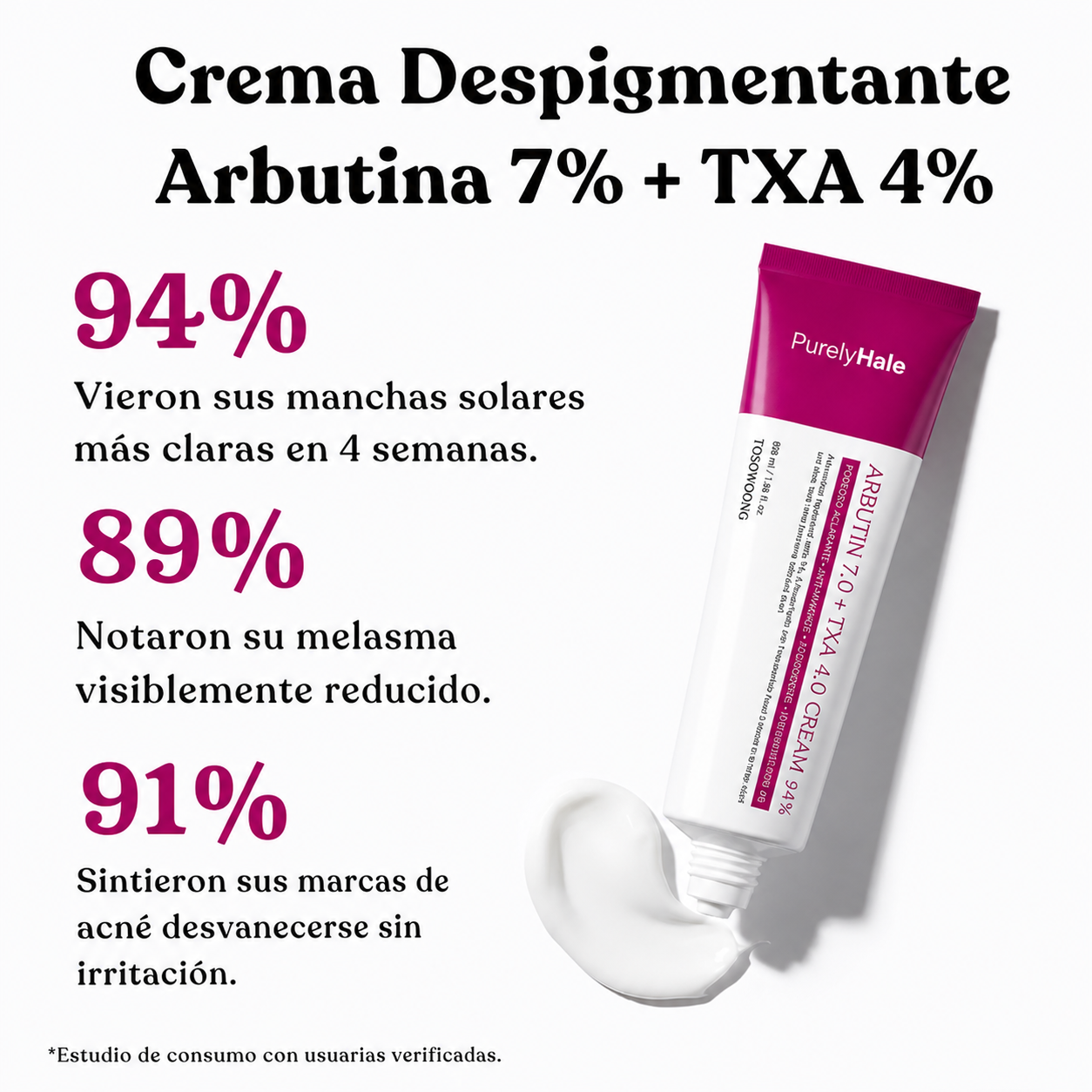 Crema Despigmentante — Arbutina 7% + TXA 4%