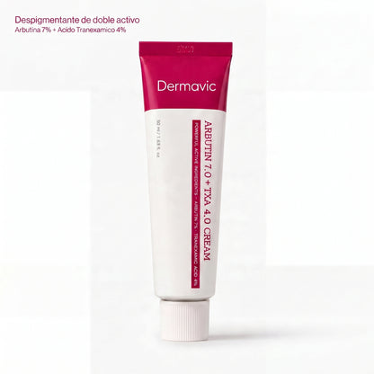 Arbutin 7% + TXA 4% Cream Crema correctora de manchas y paño · Doble activo