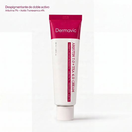 Arbutin 7% + TXA 4% Cream Crema correctora de manchas y paño · Doble activo
