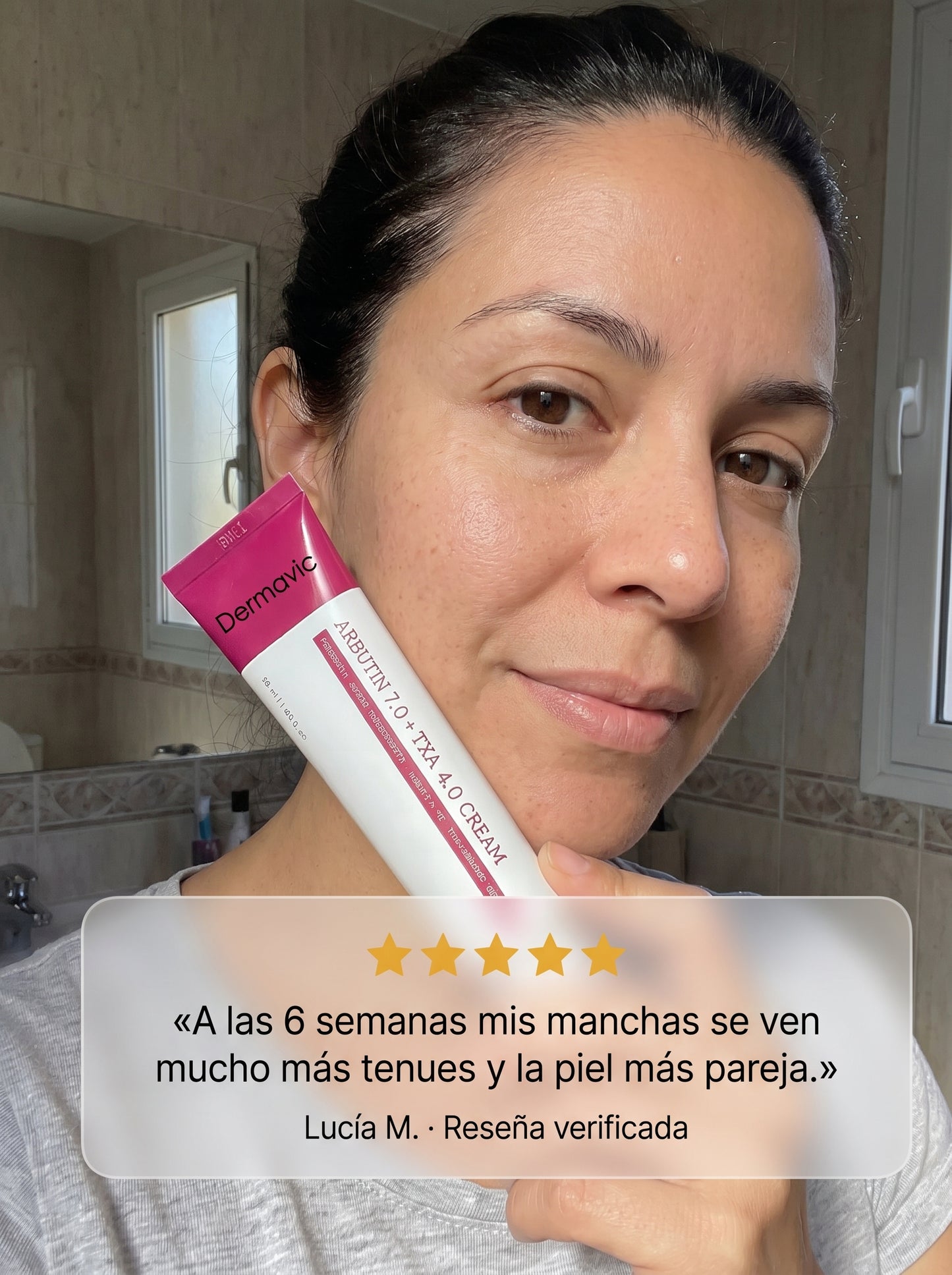 Arbutin 7% + TXA 4% Cream Crema correctora de manchas y paño · Doble activo
