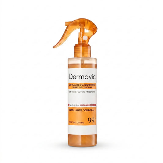 Dermavic Glow Renove — Spray Exfoliante Corporal Ácido Kójico 99% y Cúrcuma 200ml