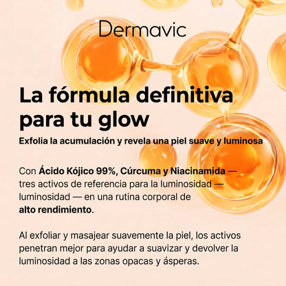 Dermavic Glow Renove — Spray Exfoliante Corporal Ácido Kójico 99% y Cúrcuma 200ml
