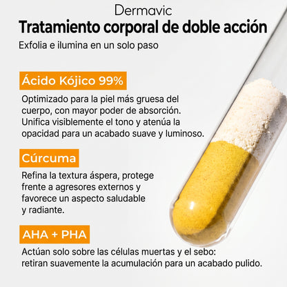 Dermavic Glow Renove — Spray Exfoliante Corporal Ácido Kójico 99% y Cúrcuma 200ml
