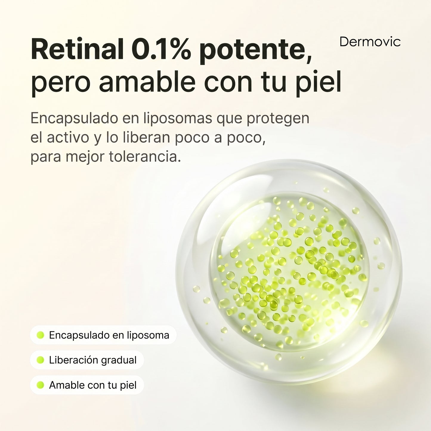 Sérum Reafirmante · Retinal + Péptidos